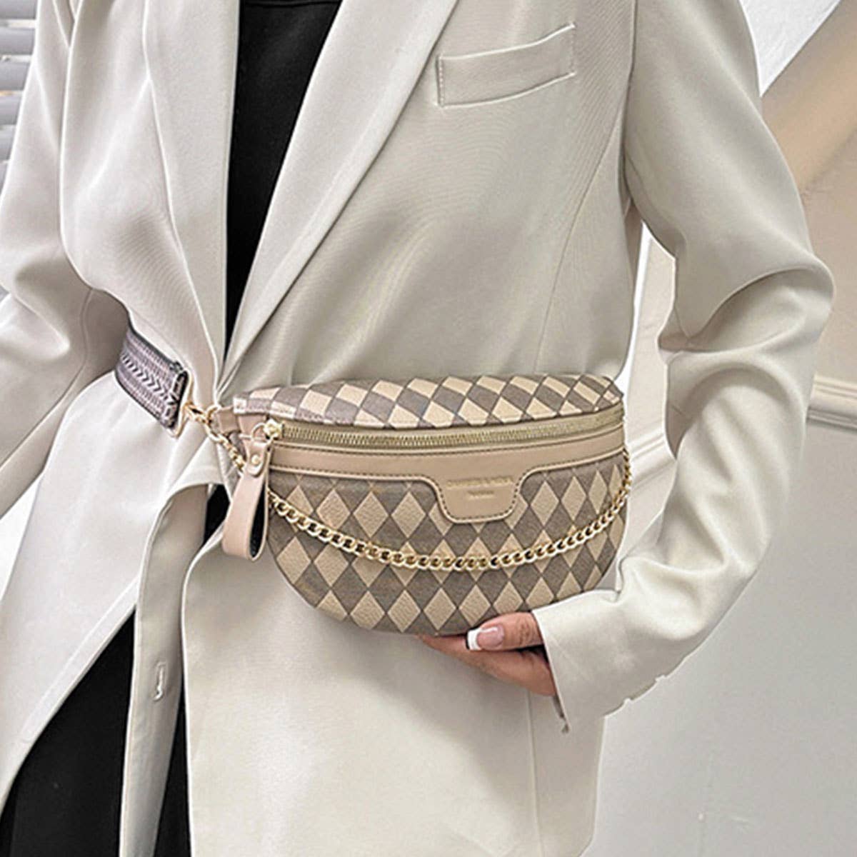 Everyday Belt Bag With Accent Chain