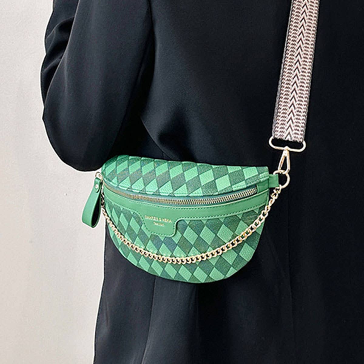 Everyday Belt Bag With Accent Chain