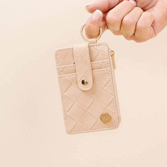 Keychain Wallet - Woven Oat