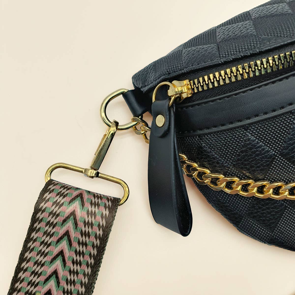 Everyday Belt Bag With Accent Chain