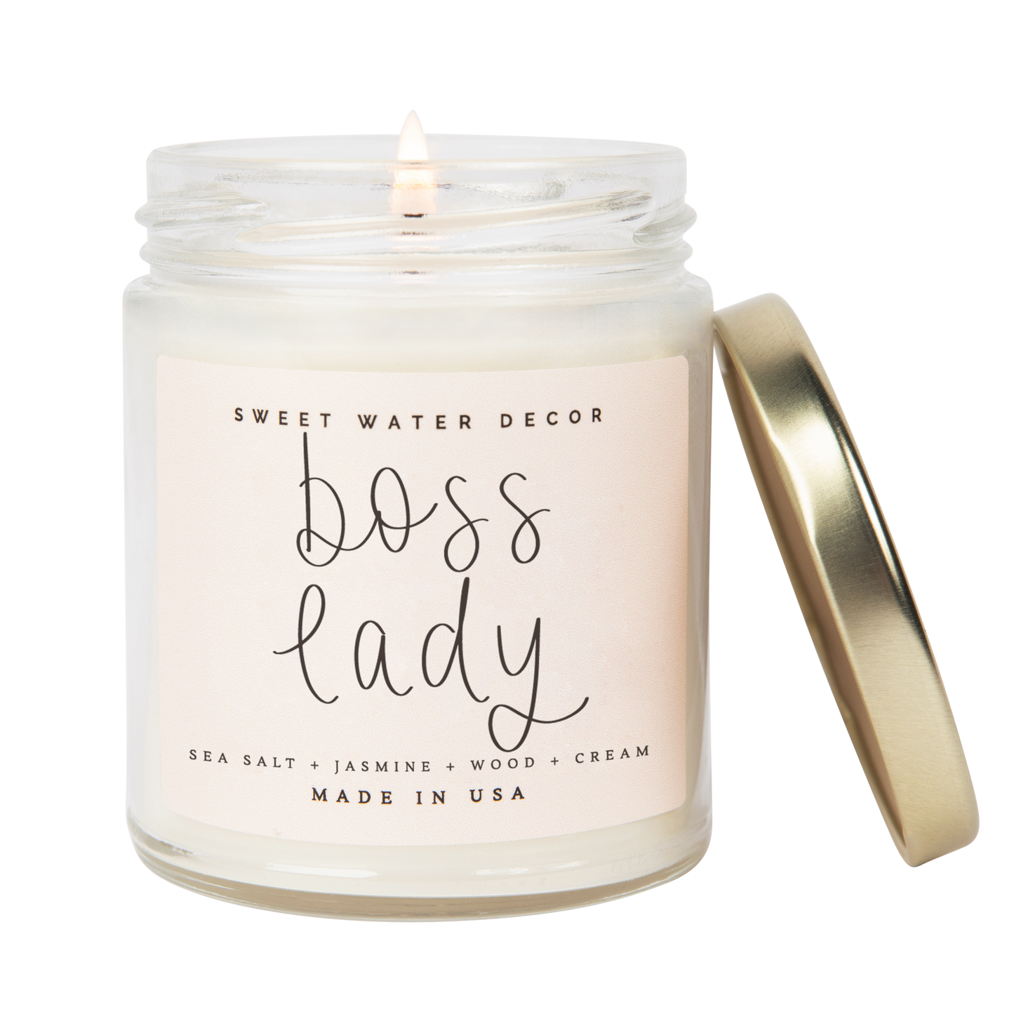 Boss Lady Soy Candle - Clear Jar - 9 oz