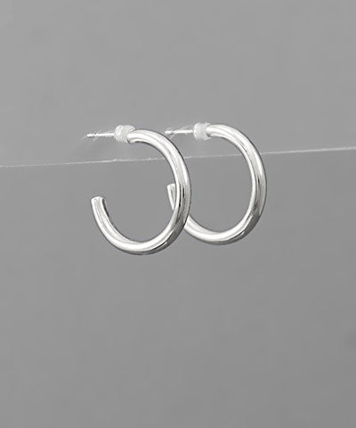 Simple Hoop -Silver