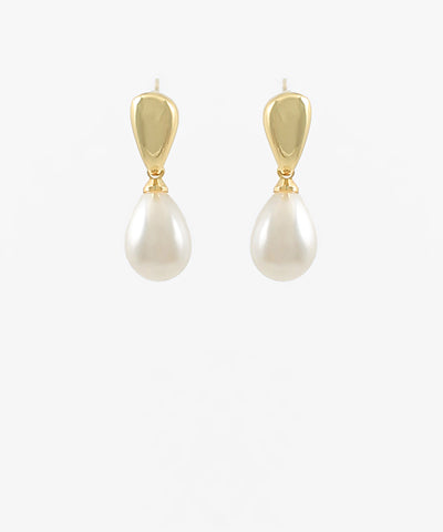 Pearl Dangling Teardrop Earrings