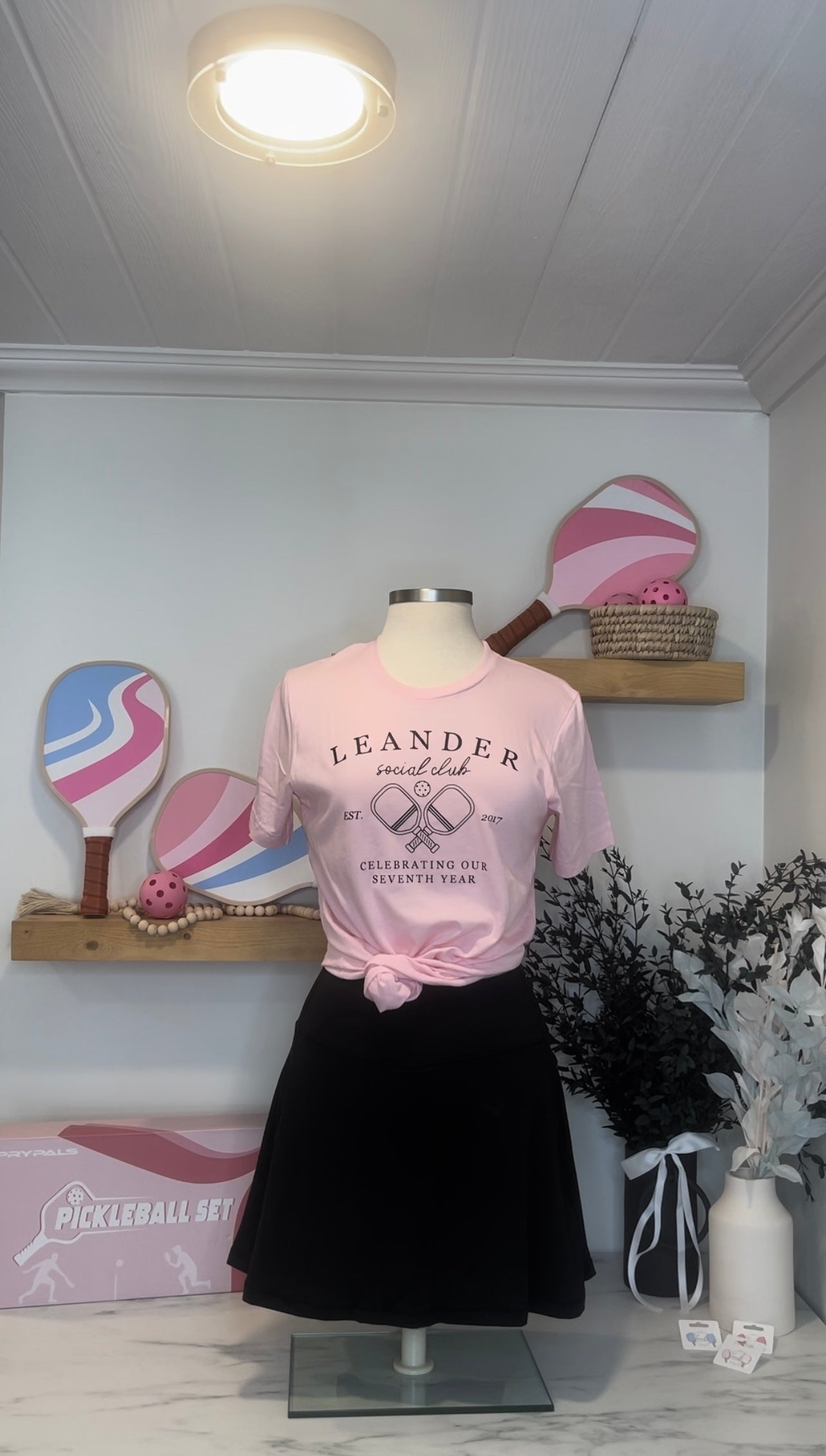 Leander 7th Anniversary Tee -Pink
