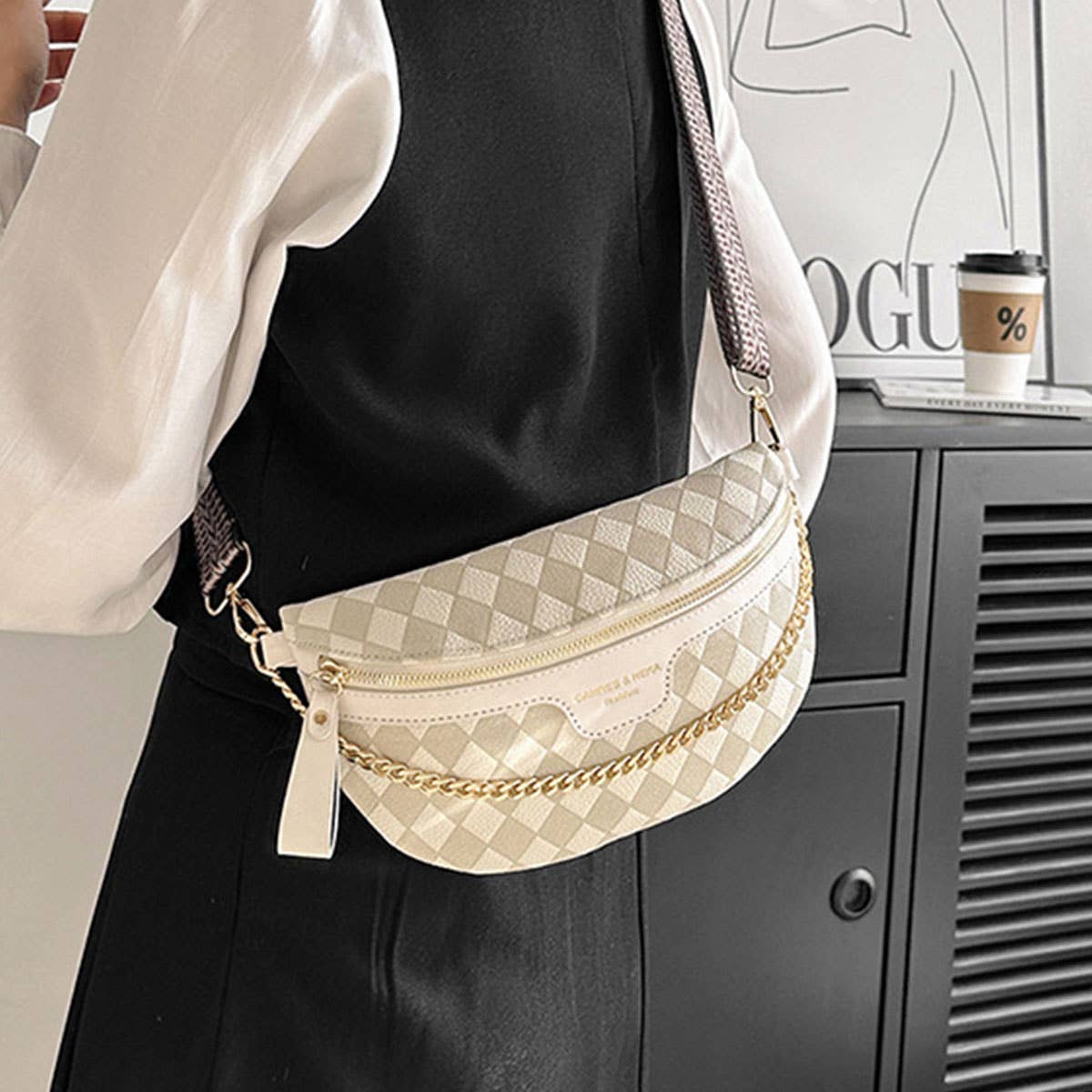 Everyday Belt Bag With Accent Chain